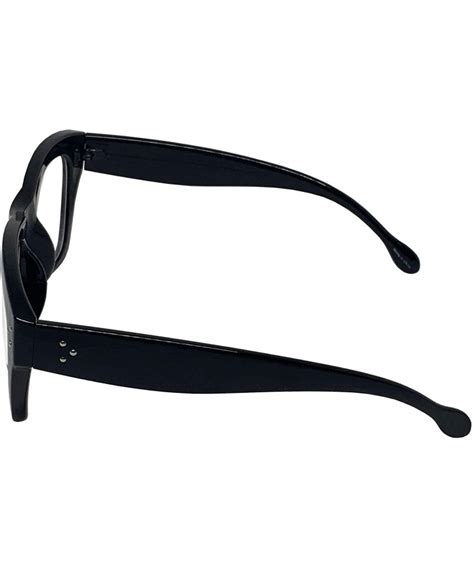 Vintage Inspired Geek Oversized Square Thick Horn Rimmed Eyeglasses