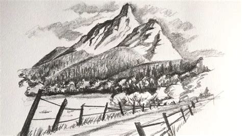 How To Draw Realistic Mountains With Pencil Step By Step And Easy 4