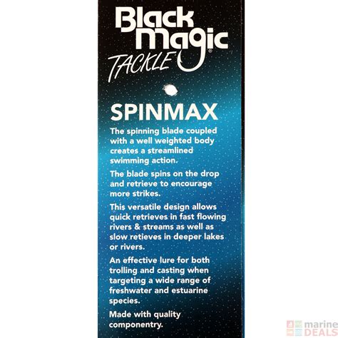 Buy Black Magic Spinmax Spinner Lure 46g Online At Marine Nz
