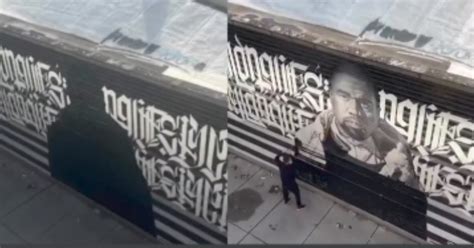 video kanye west mural gets blacked out in his hometown of chicago