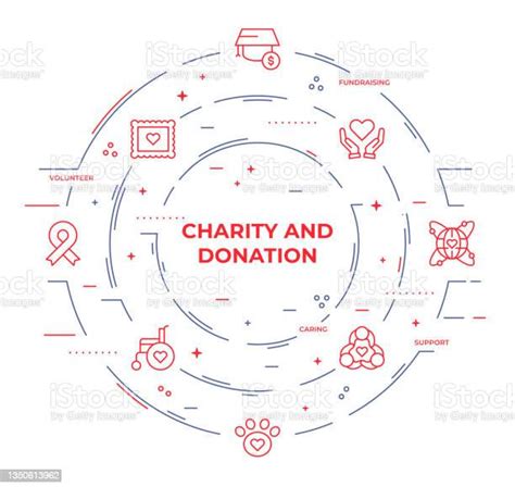 Charity And Donation Infographic Template Stock Illustration Download
