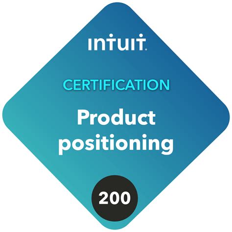 Intuit Product Positioning Certified Credly