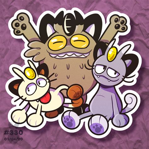 Daily 330 Toon Meowths By Confusedewe On Deviantart