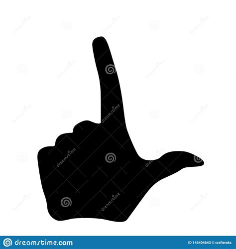 Loser Hand Sign Vector Illustration By Crafteroks Stock Vector