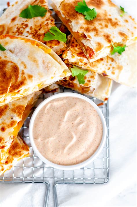 This copycat taco bell quesadilla sauce is just like the real deal and so simple to make at home. Taco Bell Quesadilla Sauce - Meg's Everyday Indulgence