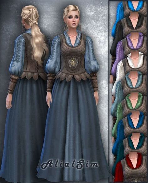 Pin By The Frelian Knight On Sims 4 Cc Sims 4 Dresses Sims Medieval