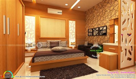 Kerala Interior Designs Bedroom And Dining February 2018 Kerala