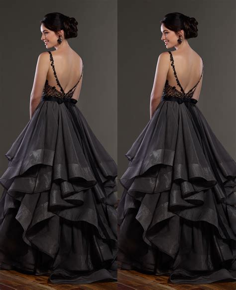 Blackdark Grey Tulle Wedding Skirt 2 Pieces Wedding Dress