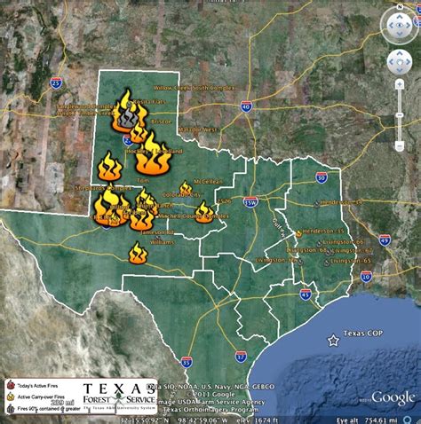 Map Of Texas Wildfires Printable Maps Online