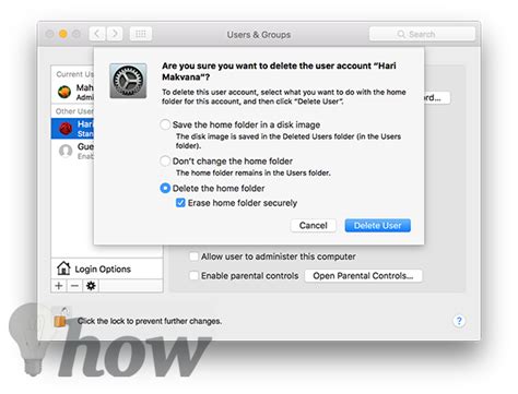 How To Removedelete A User Account On Your Macbook