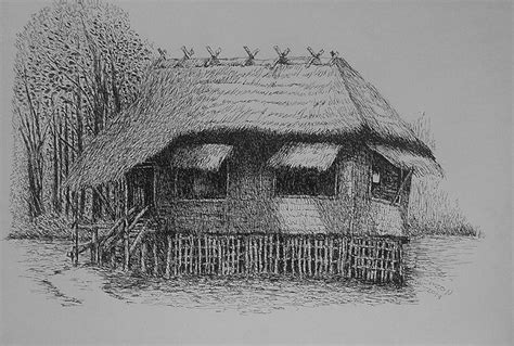 Hut Pen And Ink By Dante Luzon By Danteluzon On Deviantart