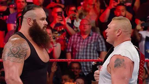 Brain strowman and brock lesnar are professional wrestlers, but brock is mixed martial artist and his techniques and skills make him more agile than braun. WWE Universal Title Match Official For No Mercy | 411MANIA
