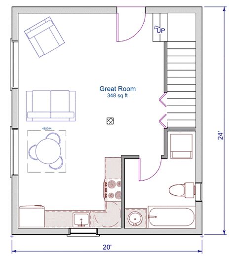 24×24 Cabin Floor Plans With Loft Floor Roma