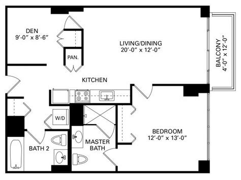 Although chicago is host to many forms of accommodation, there are many parts of the city that are strictly residential, where you won't find any hotels. 1 Bedroom plus Den Floor Plan of Property Trio in Chicago ...