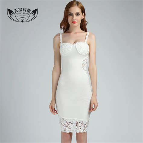 Fashion Women Summer Strapless Lace Dress Solid Color Hollow Out Sexy