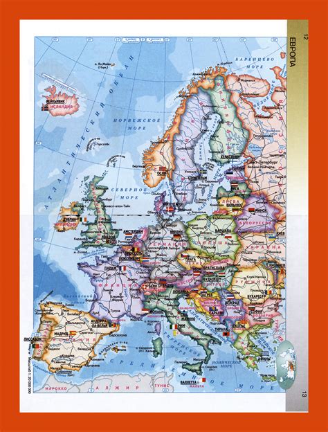 Political Map Of Europe In Russian Maps Of Europe Gif Map Maps Of