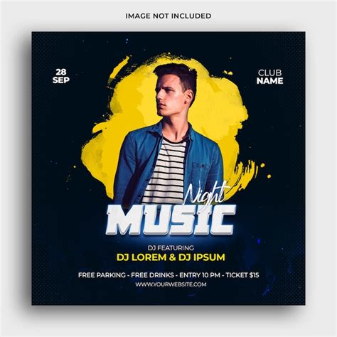Premium Psd Music Party Banner Template