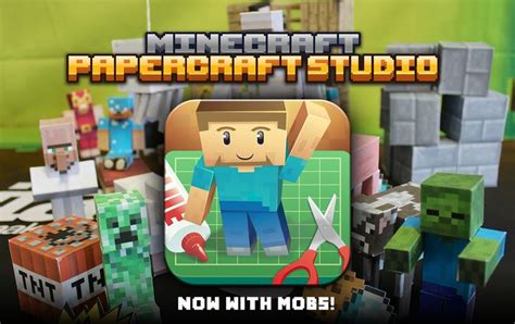 Mojang Minecraft Papercraft Studio App Minecraft Official Site Mojang