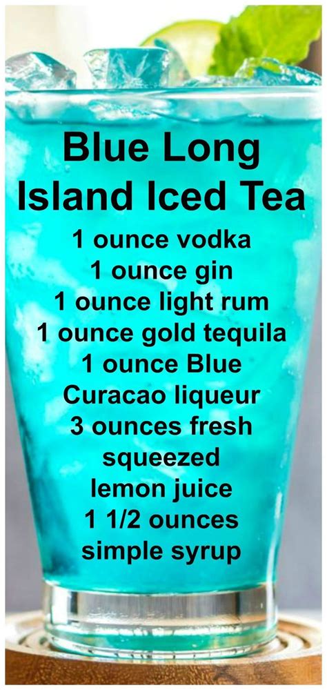 Blue Long Island Iced Tea ~ A delicious and very refreshing cocktail ...
