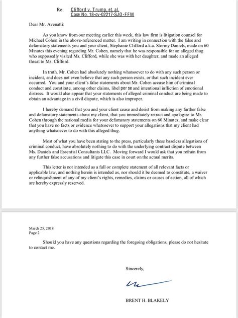 Unless you have a contract that states the minimum length of your employment. UPDATE: Stormy Daniels Threat Claim Draws Cease-and-Desist Letter | AVN