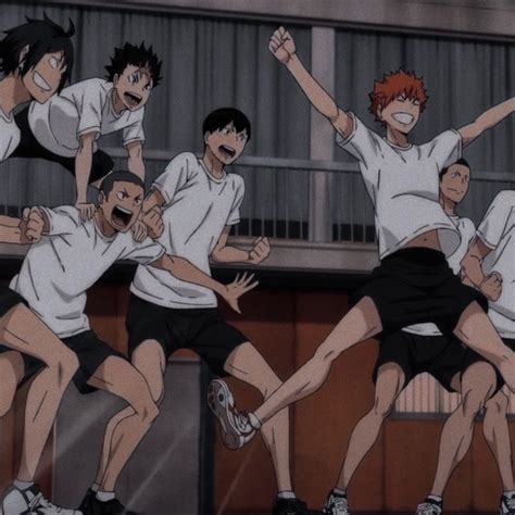 So uhm, i'm kinda stupid and lonely. matching karasuno icons☆ in 2020 | Haikyuu, Haikyuu anime ...