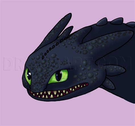 How To Draw Toothless Step By Step Drawing Guide By