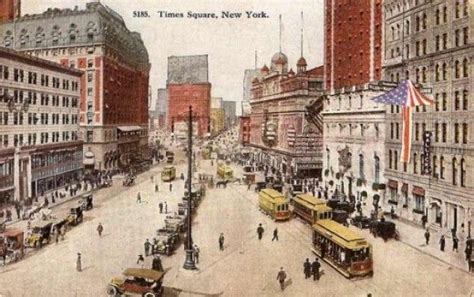 The Evolution Of New York Time Square Ansichtkaart Evolutie