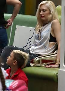 Gwen Stefani And Gavin Rossdale Multitask As They Have Separate Play