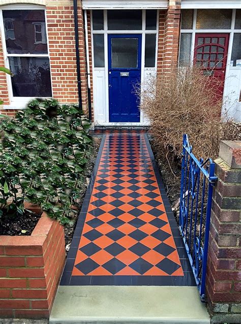 Image Result For Red And Black Tiled Front Path The Right Planning