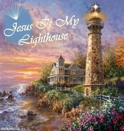 Jesus Is My Light House Thomas Kinkade Paintings Thomas Kinkade Art