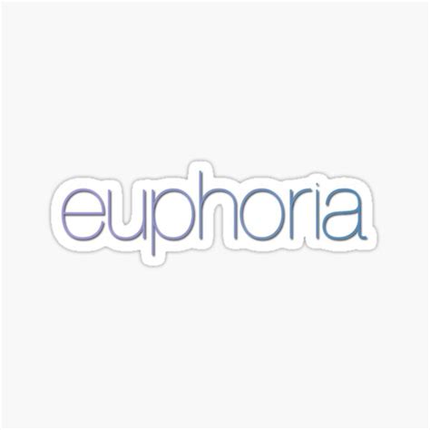 Euphoria Sticker For Sale By Rebekahdraws Redbubble