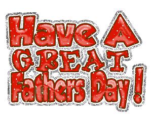 Happy fathers day card with gift box for dad on blue. Fathers Day Graphics - Clipart