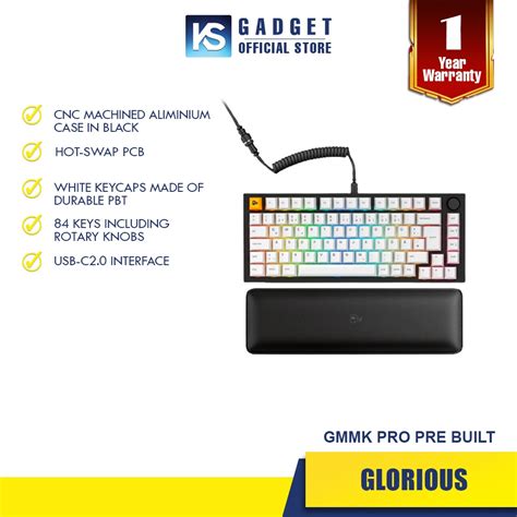 Glorious Gmmk Pro Pre Built Edition Premium Modular Mechanical Keyboard Shopee Malaysia
