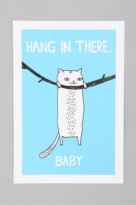 Gemma Correll For Society6 Hang In There Art Print Decal Wall Art