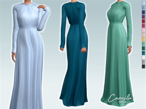 Camilla Dress By Sifix From Tsr • Sims 4 Downloads