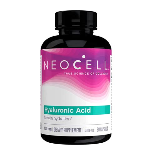 Neocell Hyaluronic Acid And Suppleness 100mg 60 Capsules