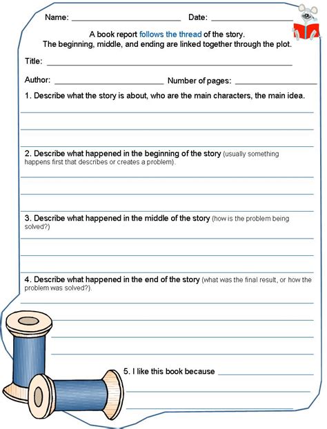 6 Best Images Of Easy Book Report Printable Template Printable Book