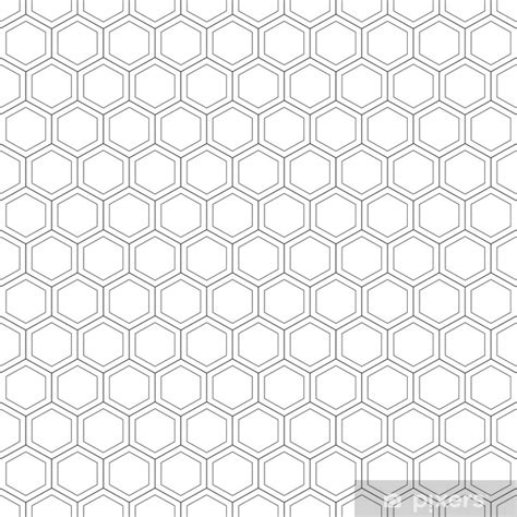 Sticker Honeycomb Seamless Patternvector Illustrationhexagonal