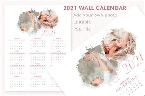 Make a 2020, 2021, 2022 calendar. 2021 Wall Calendar Template, Year Calendar, Photo Calendar ...