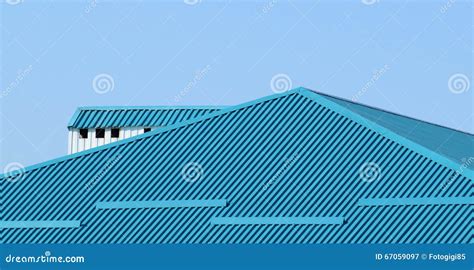 Blue Roof Background Stock Photo 25151106