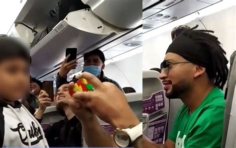 “el Niño Más Veloz” Sorprendió A Pasajeros De Un Avión Al Armar Un Cubo Rubik En Solo Siete