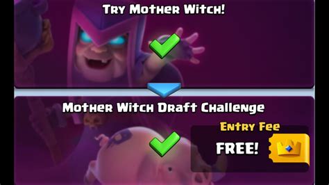 Clash Royale Mother Witch Draft Challenge Final Battle Youtube