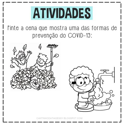 Vacinação de profissionais da educação. Atividades sobre Coronavírus para imprimir (Ed. Infantil e ...