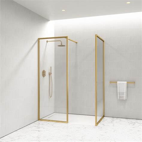 Brushed Gold Showers Gold Shower Enclosures Gold Shower Doors