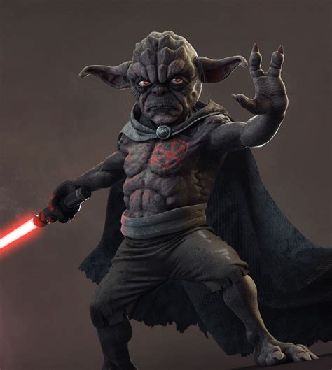 Artstation Dark Side Yoda Sedat Açıklar Sith Empire Galactic Empire