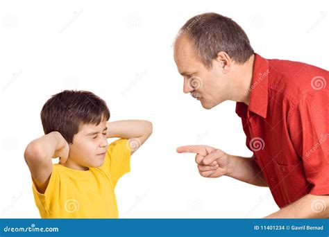 Father Scolding His Son Stock Images Image 11401234