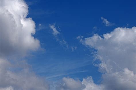 White Clouds In Blue Sky Free Stock Photo Public Domain Pictures