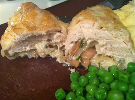 Sprinkle with the remaining parmesan cheese. Mushroom & Swiss Stuffed Chicken Breasts