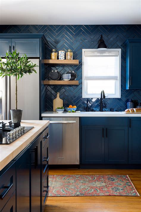 Forever Classic Blue Kitchen Cabinets Centsational Style
