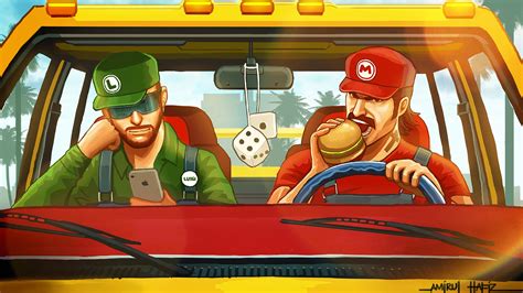 Mario Luigi Hamburger Iphone Dice Game Games Humor Funny